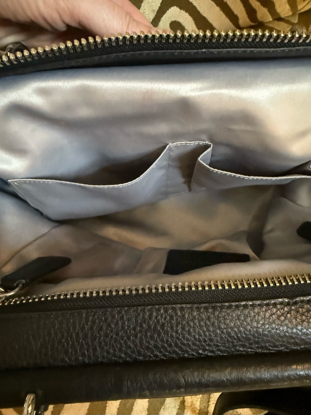 Coach Black Leather Satchel with Signature Hangtags - Picture 6 of 8